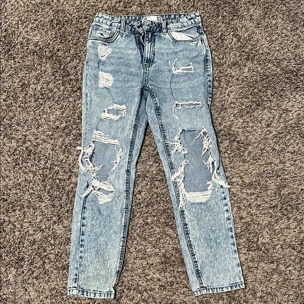 Ripped Light Blue Jeans